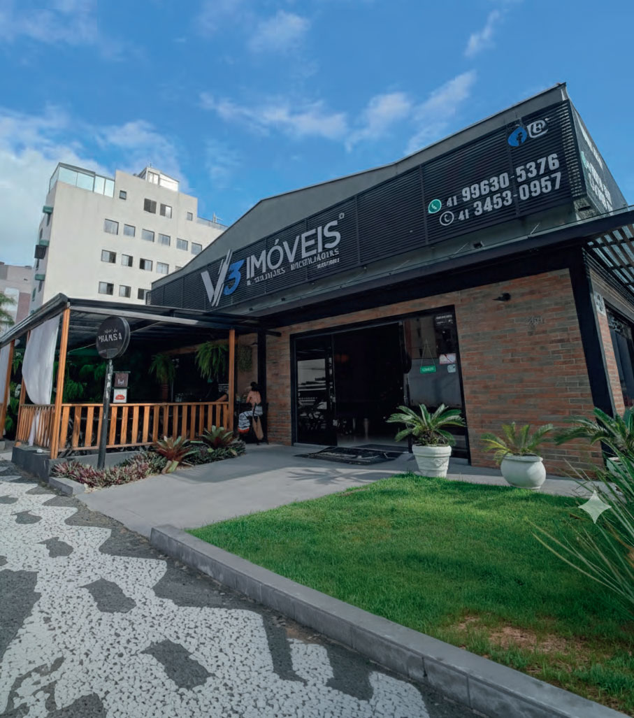 Fachada da V3 Imóveis em Caiobá